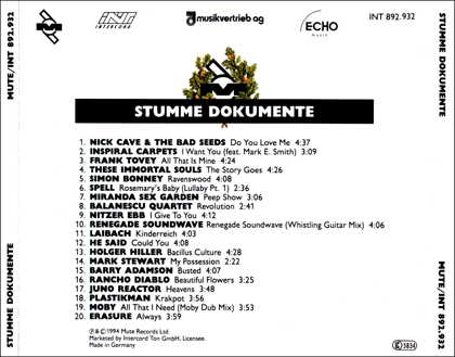 Mute Stumm Dockumente CD image 3